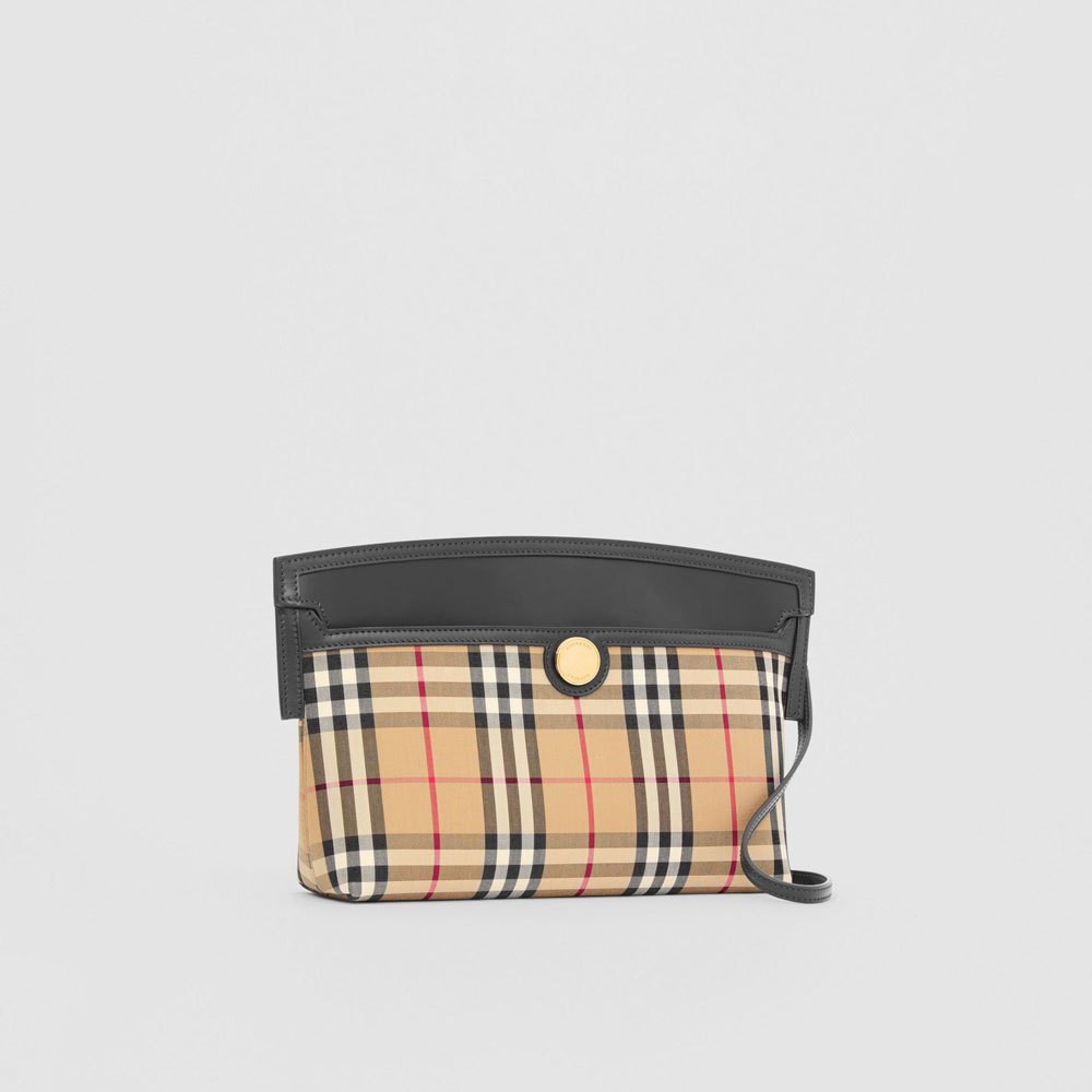 Burberry Vintage Check and Leather Society Clutch 80268361 - Photo-3
