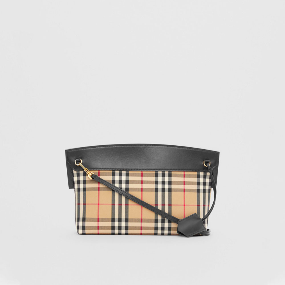Burberry Vintage Check and Leather Society Clutch 80268361 - Photo-4