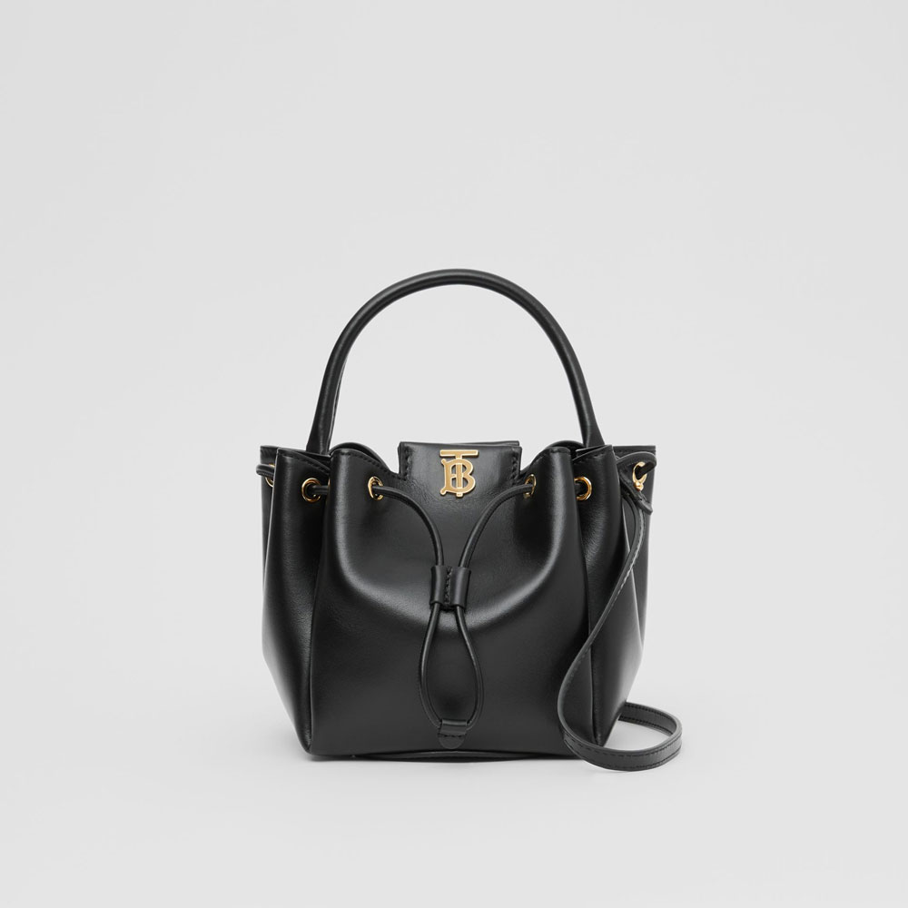 Burberry Monogram Motif Leather Bucket Bag 80285411