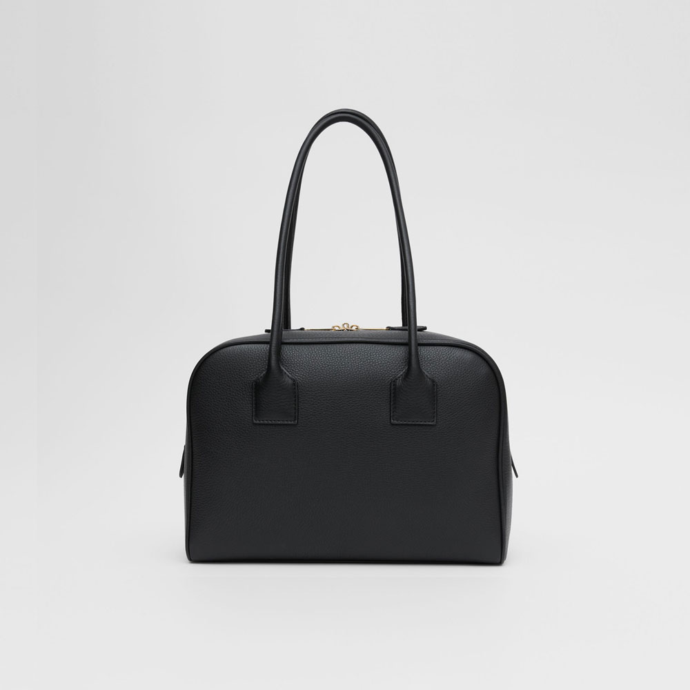 Burberry Medium Leather Half Cube Bag in Black 80350551 - Photo-4