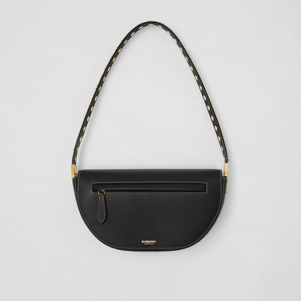 Burberry Small Leather Olympia Bag in Black 80470131