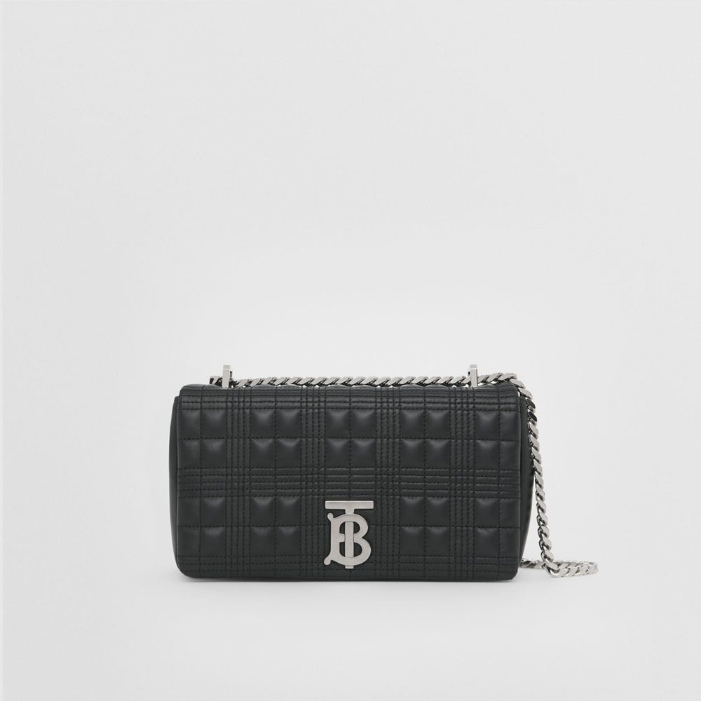 Burberry Small Quilted Lambskin Lola Bag in Black 80490061