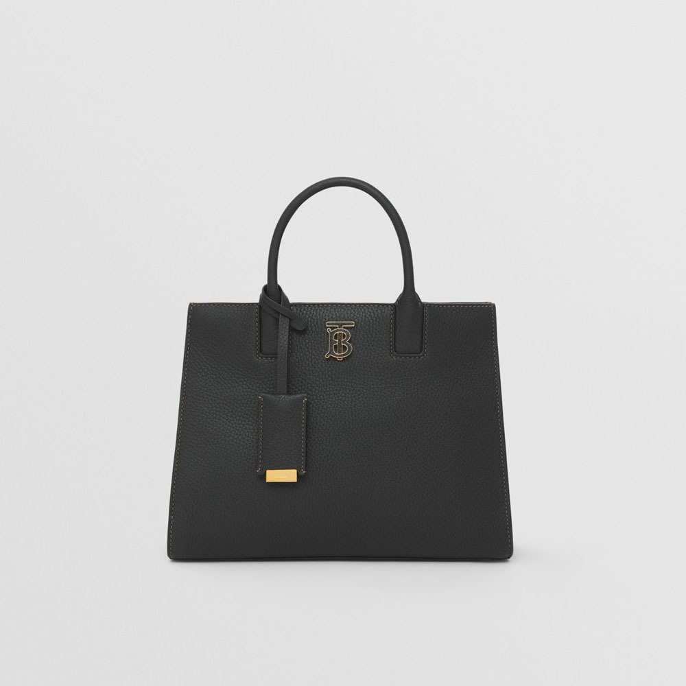Burberry Grainy Leather Mini Frances Bag in Black 80490441