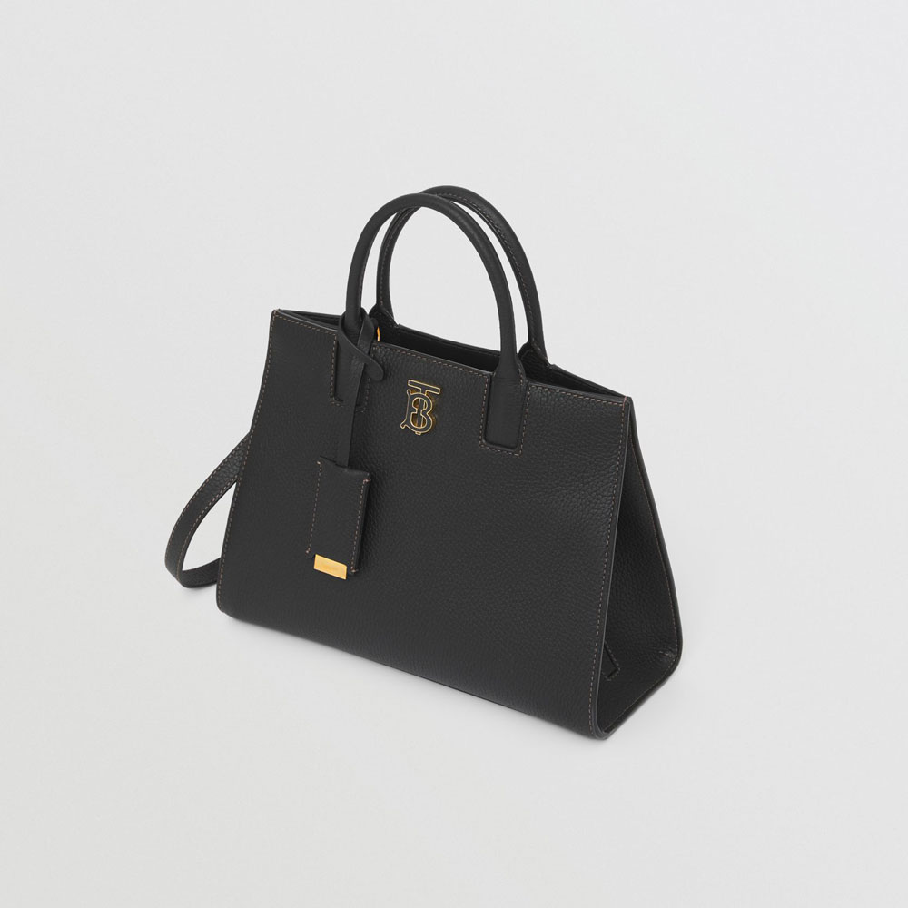 Burberry Grainy Leather Mini Frances Bag in Black 80490441 - Photo-2