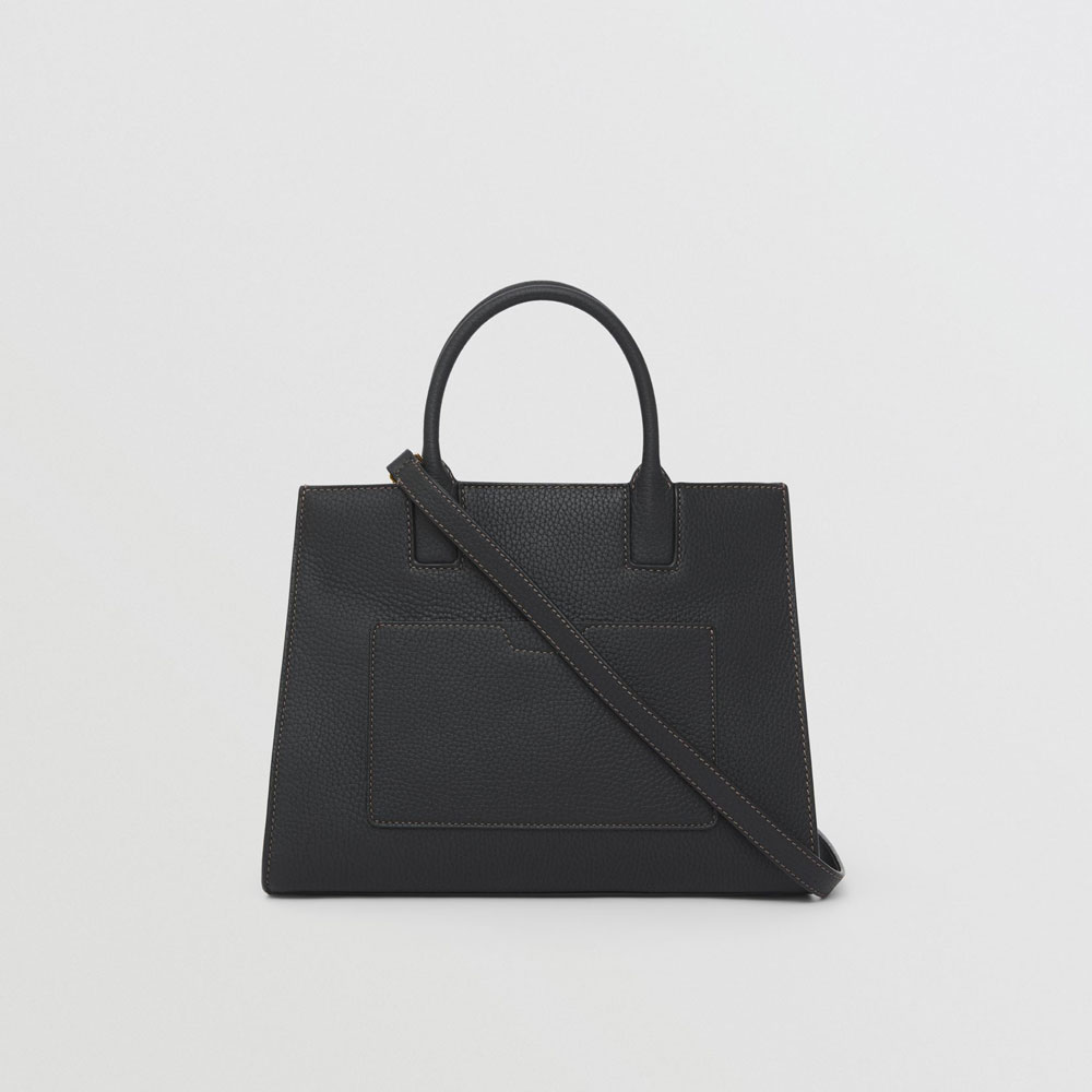 Burberry Grainy Leather Mini Frances Bag in Black 80490441 - Photo-4