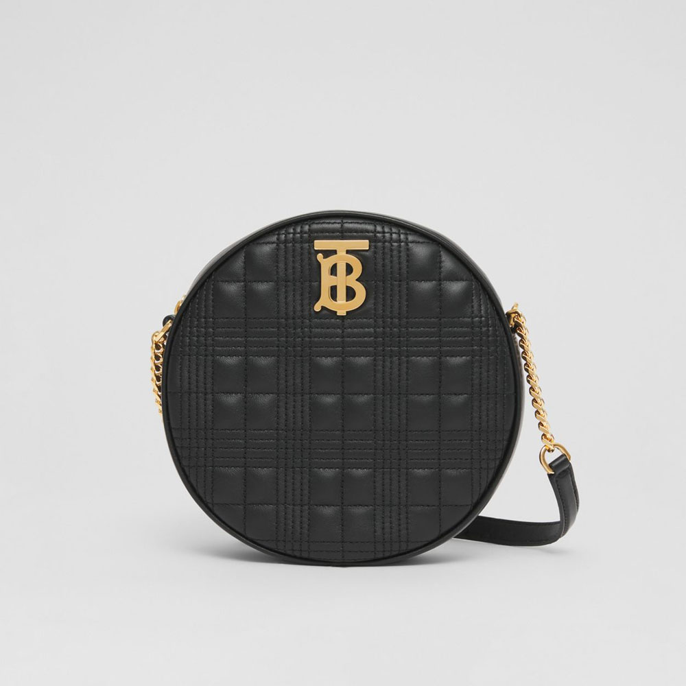 Burberry Quilted Lambskin Louise Bag in Black 80492231