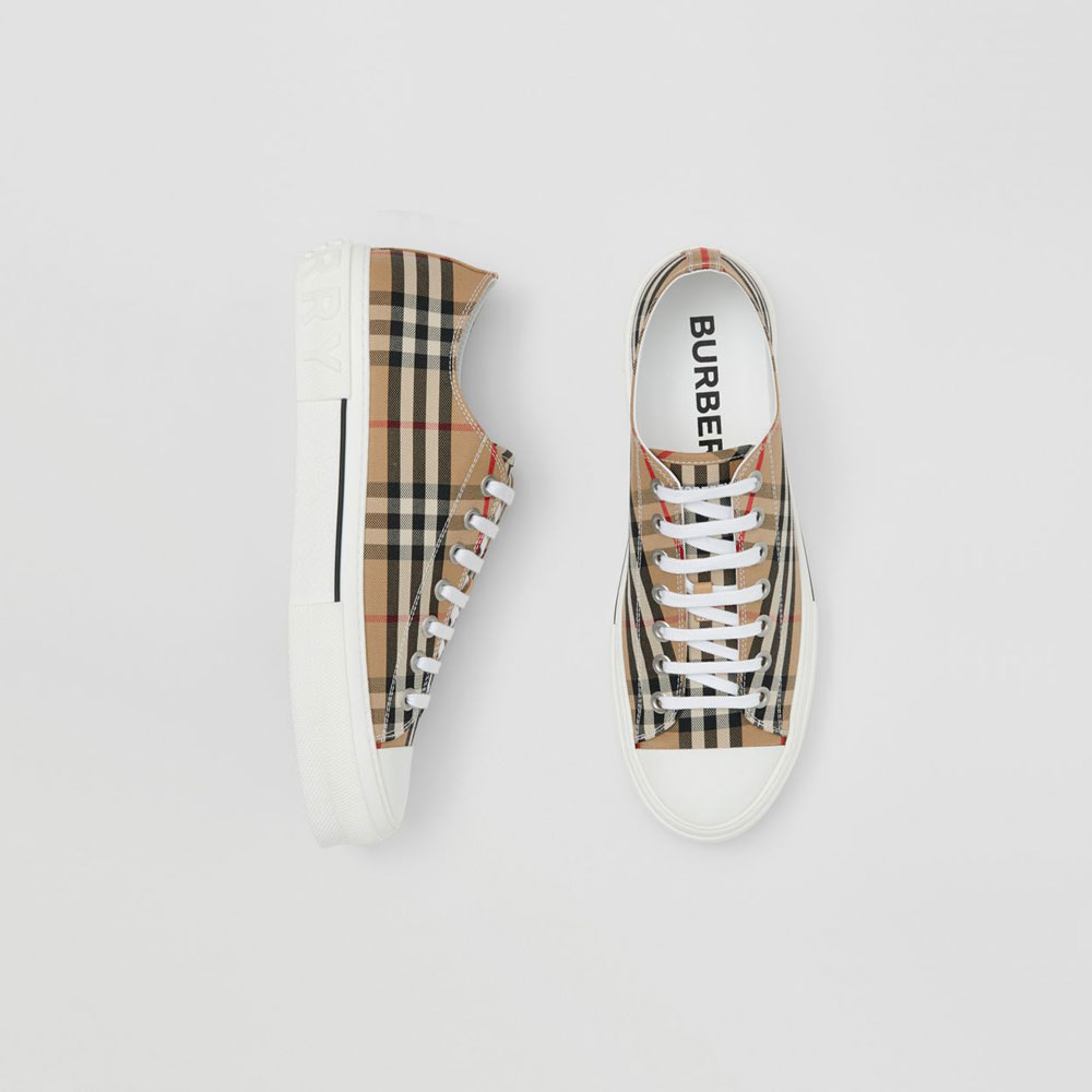 Burberry Vintage Check Cotton Sneakers 80497451 - Photo-2