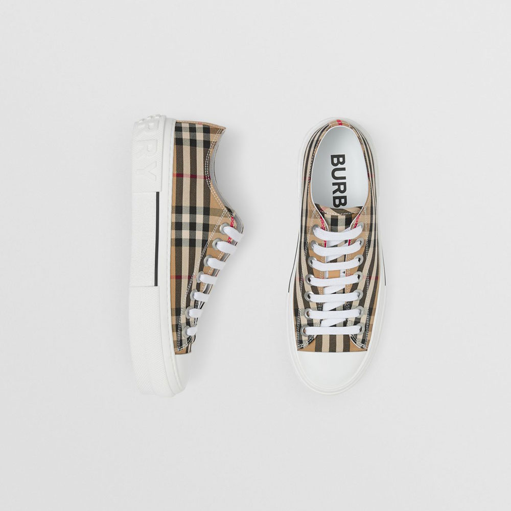 Burberry Vintage Check Cotton Sneakers 80505061 - Photo-2