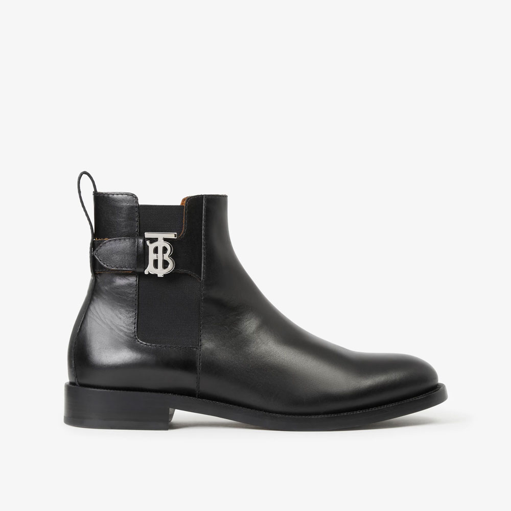 Burberry Monogram Motif Leather Chelsea Boots 80513271