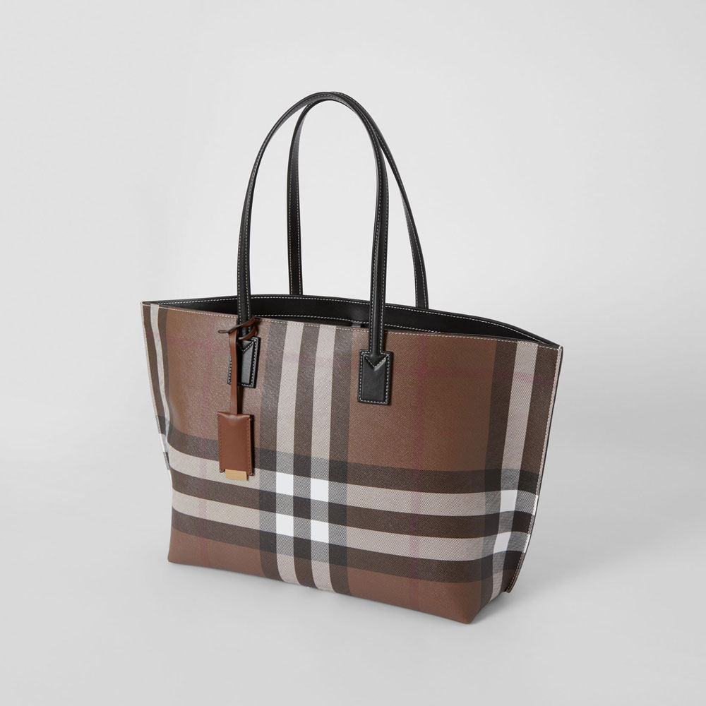Burberry Check and Leather Medium Tote 80525041 - Photo-2
