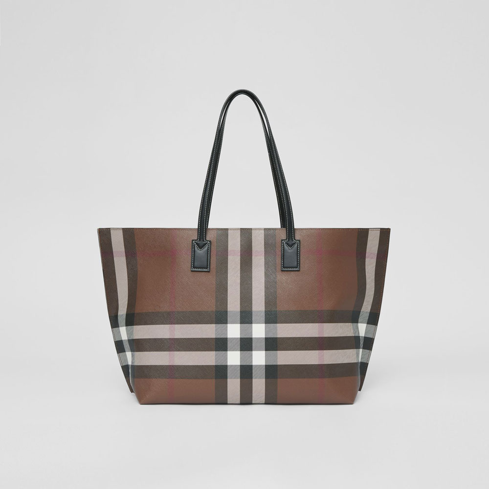Burberry Check and Leather Medium Tote 80525041 - Photo-4