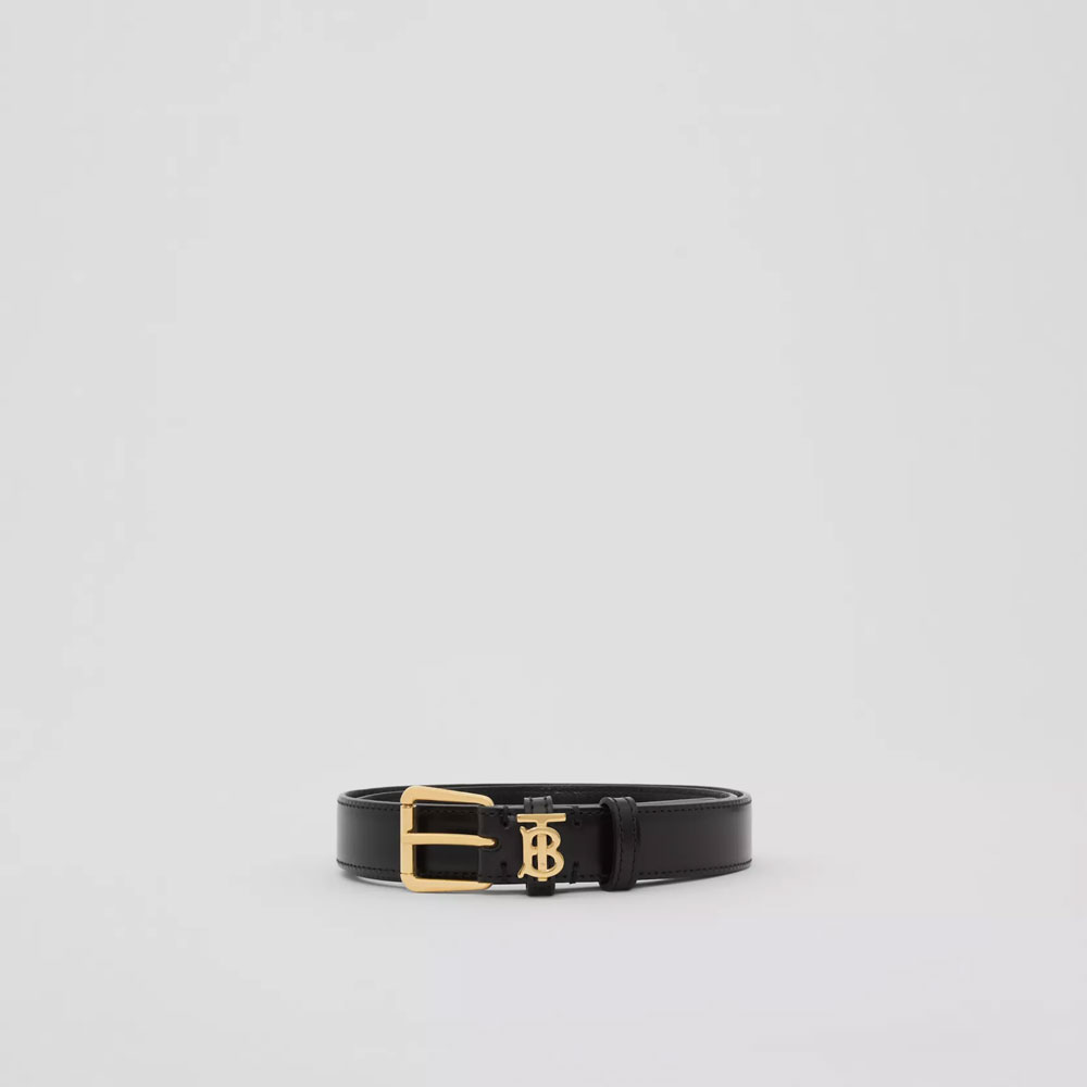 Burberry Leather TB Belt in Black 80556011 - Photo-2