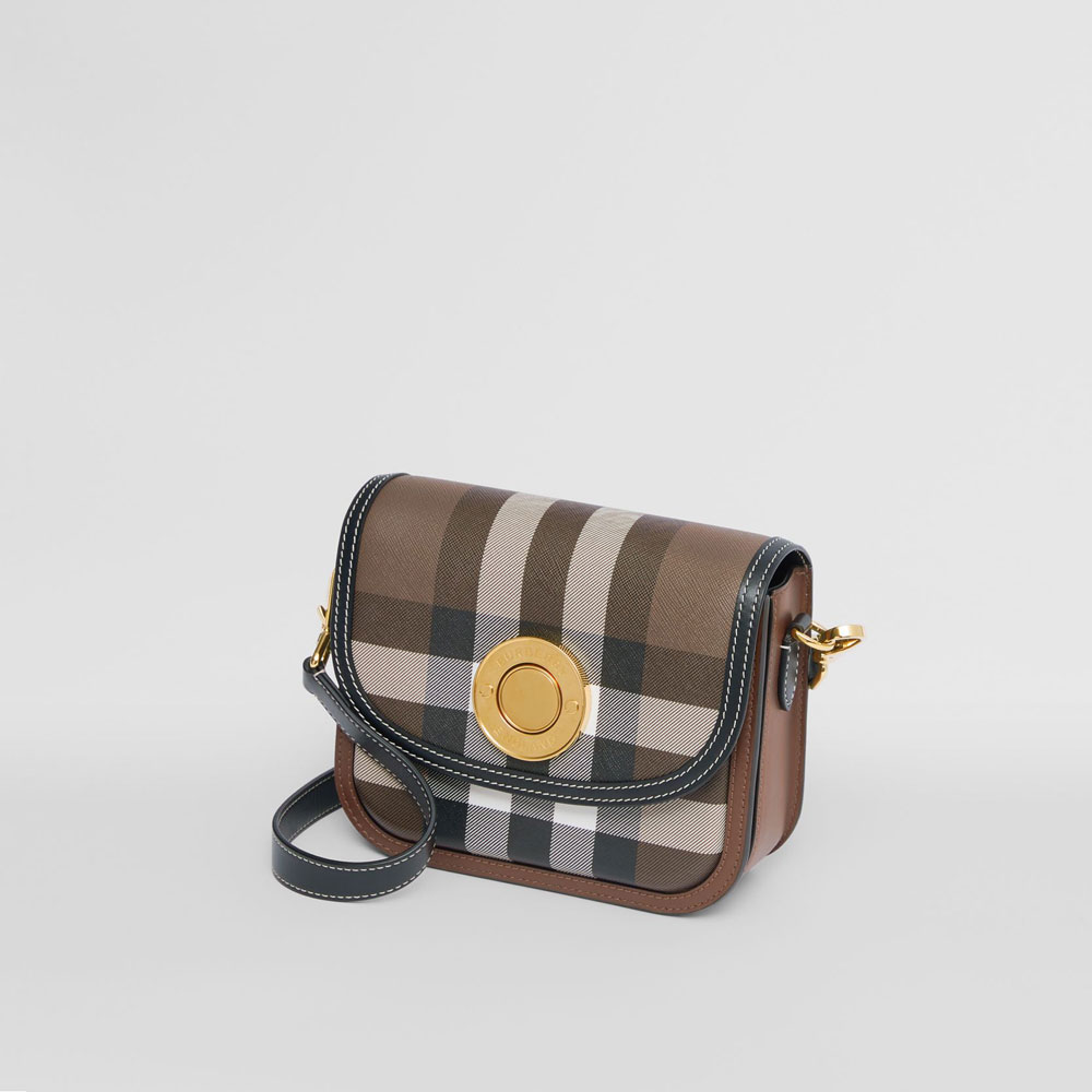 Burberry Check and Leather Small Elizabeth Bag 80557811 - Photo-3