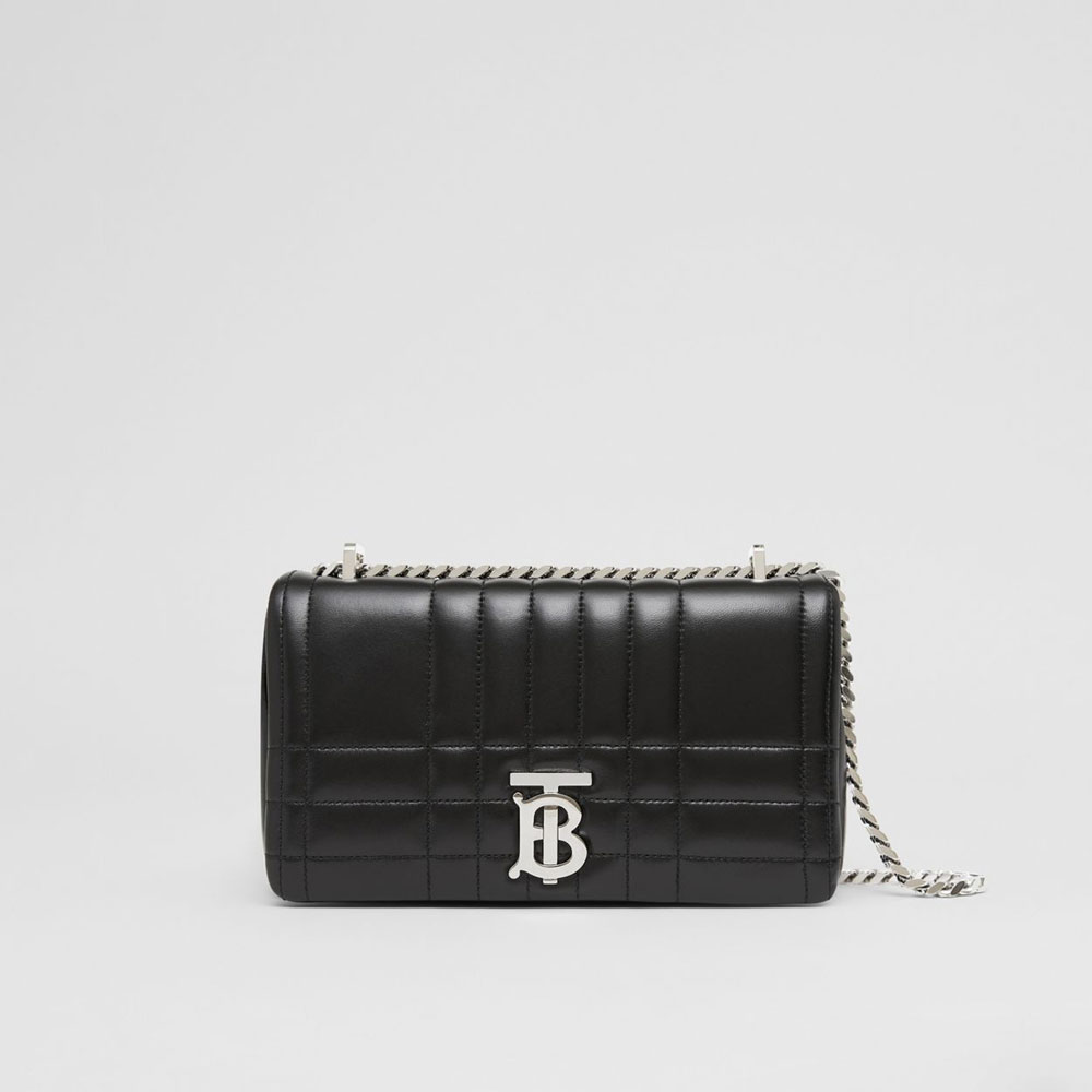 Burberry Quilted Leather Small Lola Bag in Black 80595101