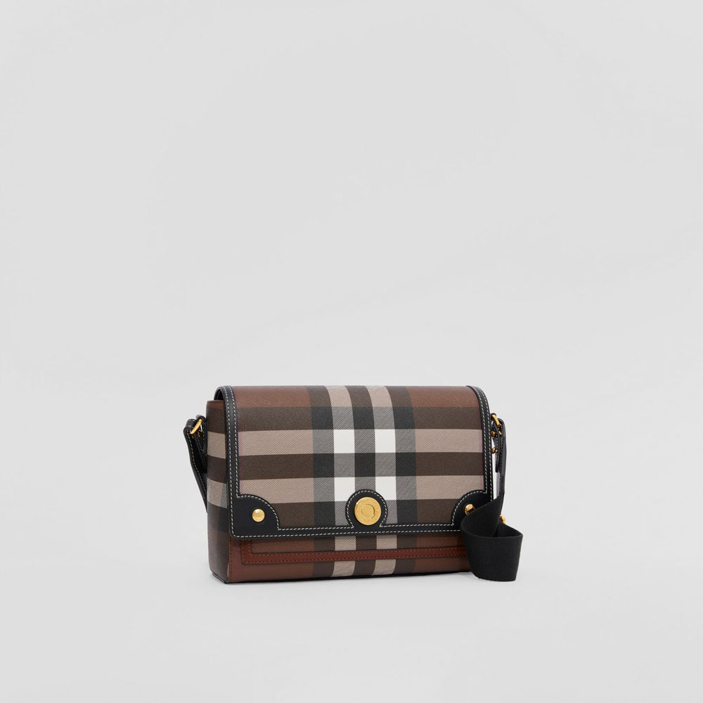 Burberry Exaggerated Check and Leather Note Bag 80631231 - Photo-3