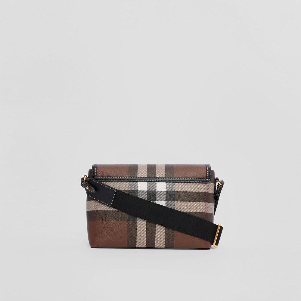 Burberry Exaggerated Check and Leather Note Bag 80631231 - Photo-4
