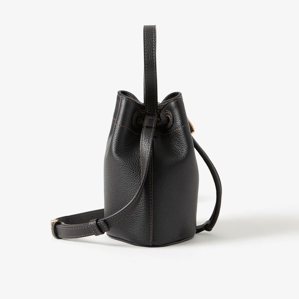 Burberry Mini TB Bucket Bag in Black 80661821 - Photo-2