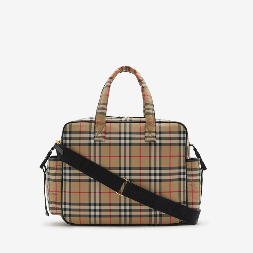 Burberry Check Baby Changing Bag in Archive beige 80726071 - Photo-3