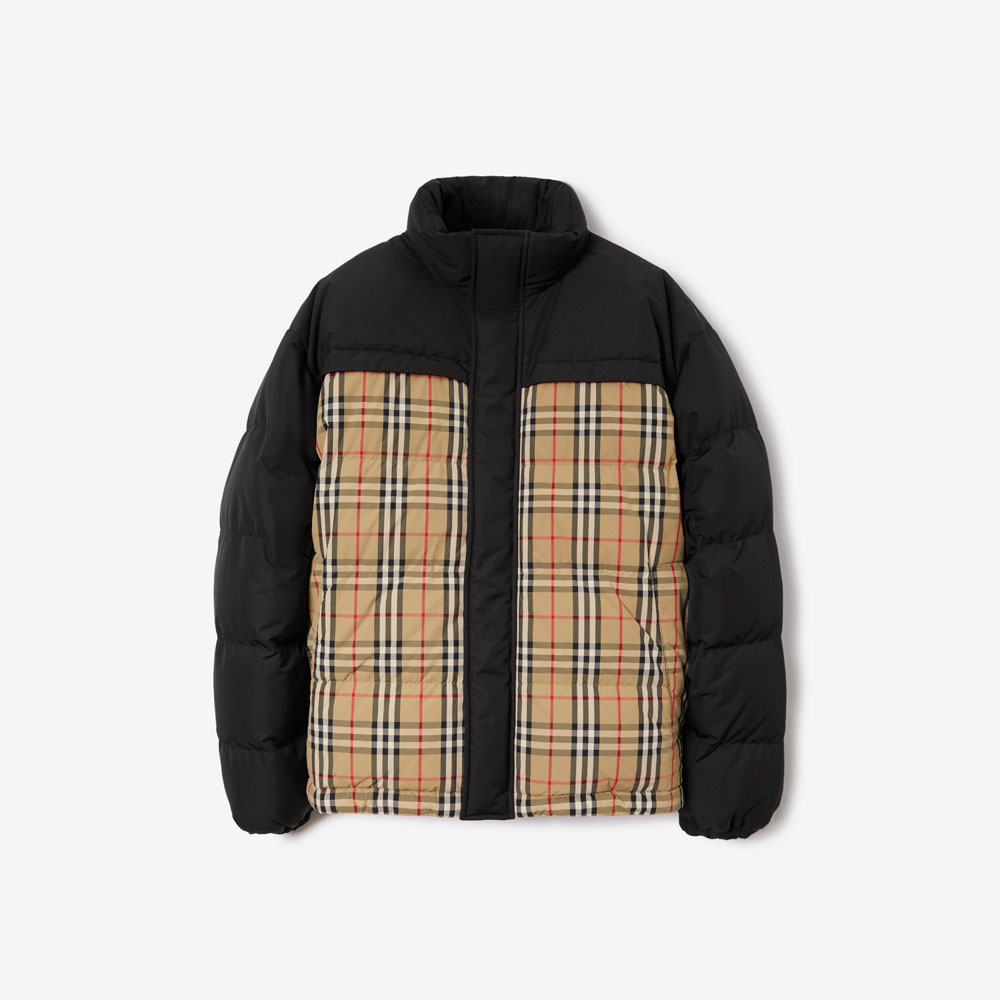 Burberry Reversible Check Puffer Jacket in Archive beige 80792961