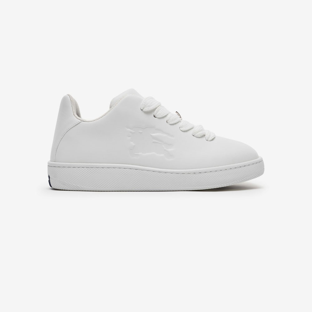 Burberry Leather Box Sneakers in White 80833261