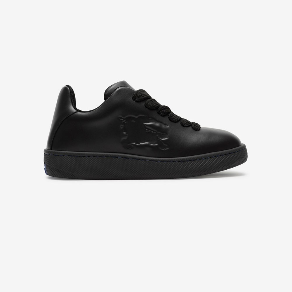 Burberry Leather Box Sneakers in Black 80833841