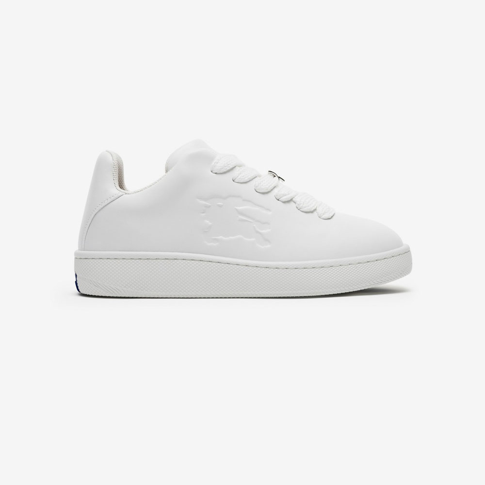 Burberry Leather Box Sneakers in White 80833851