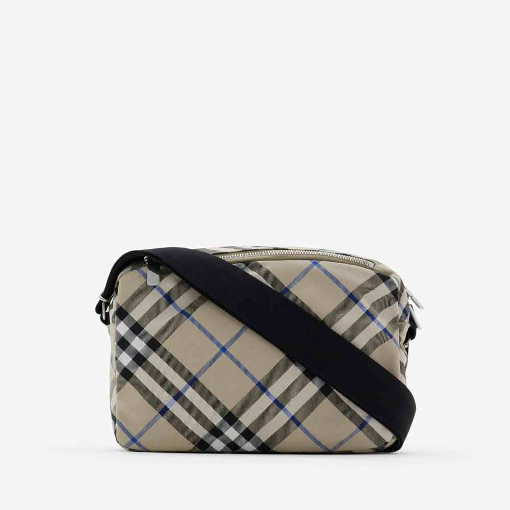 Burberry Check Crossbody Bag in Lichen Nylon 80913351 - Photo-3