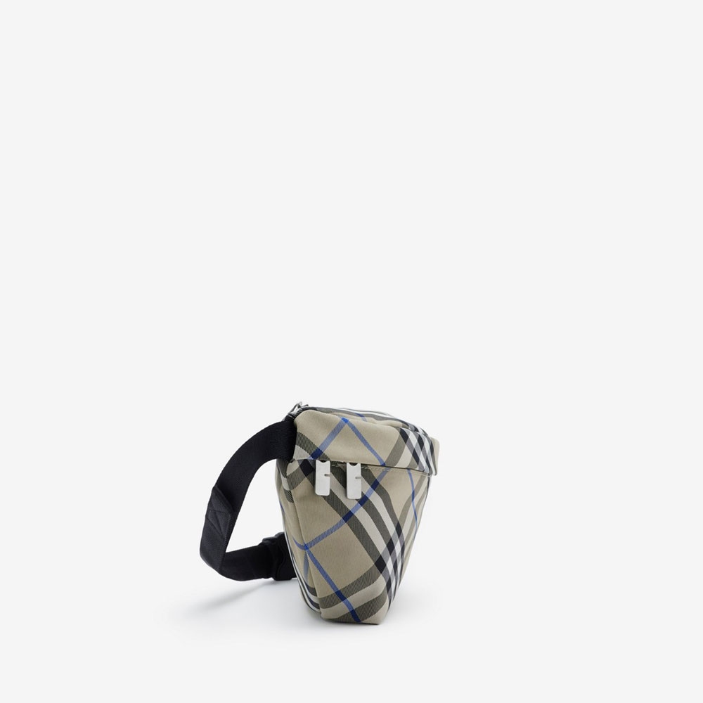 Burberry Check Belt Bag in Lichen Nylon 80917811 - Photo-2