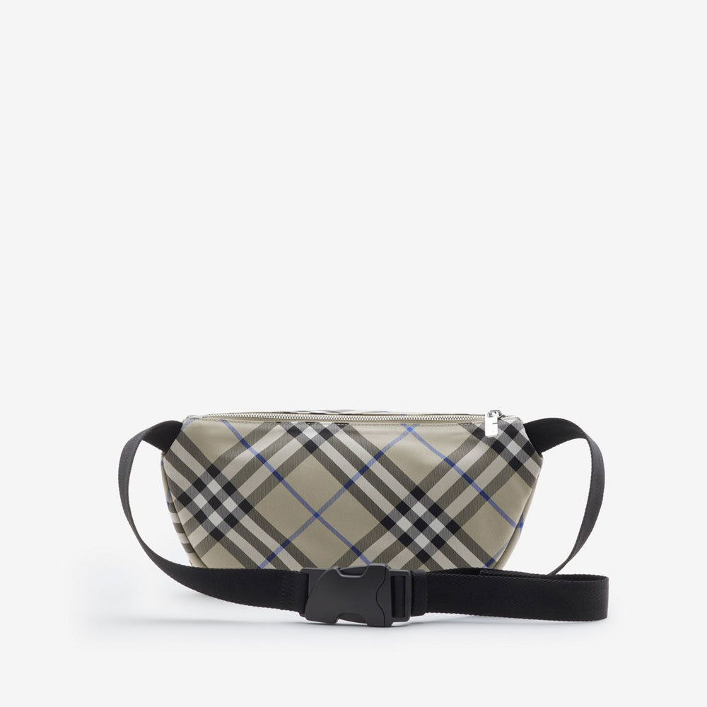 Burberry Check Belt Bag in Lichen Nylon 80917811 - Photo-3