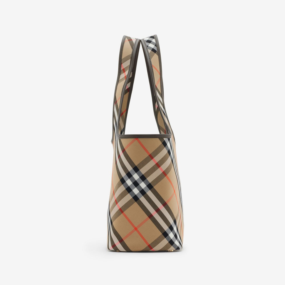 Burberry Small Check Tote in Sand 80946851 - Photo-2