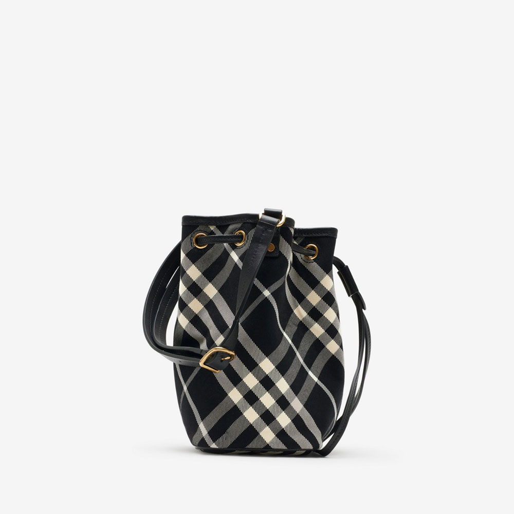 Burberry Mini Check Bucket Bag 80950571 - Photo-2