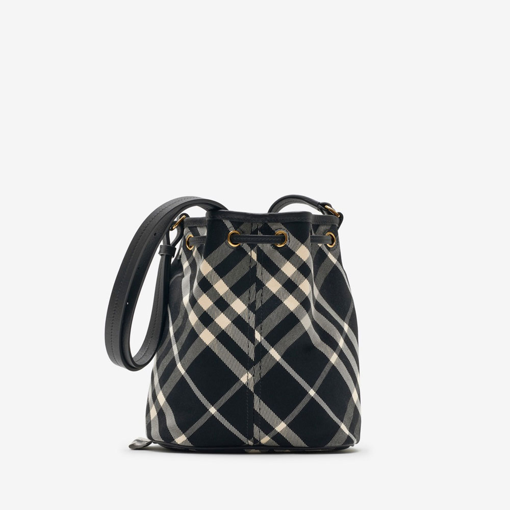 Burberry Mini Check Bucket Bag 80950571 - Photo-3