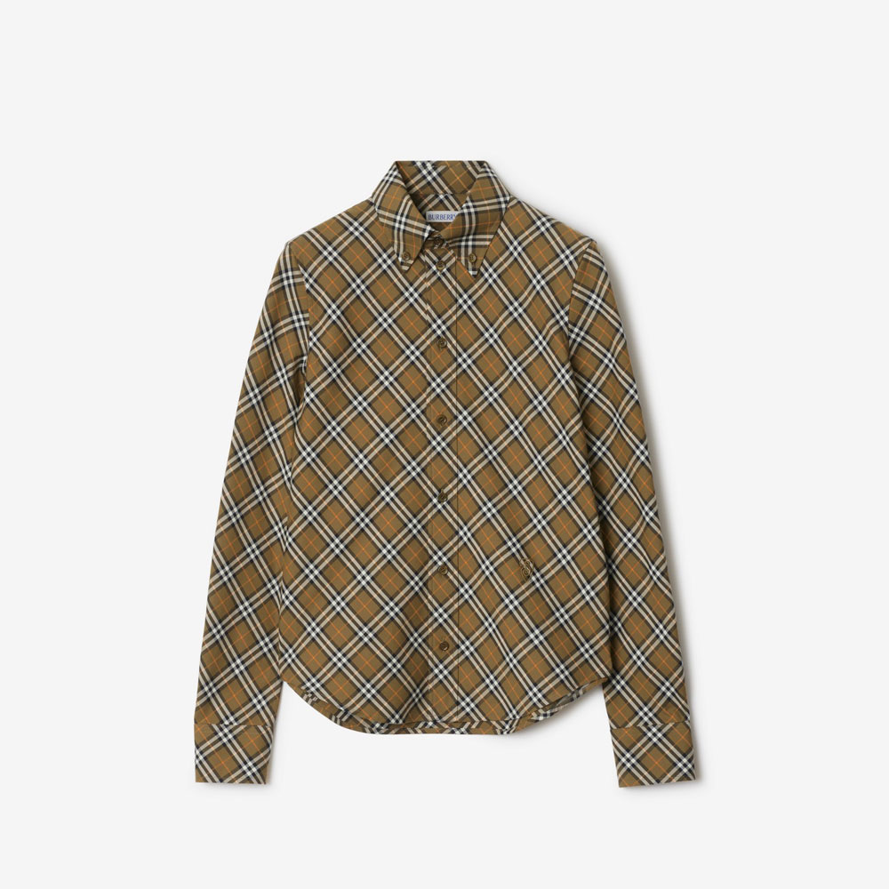 Burberry Check Cotton Shirt in Oxide 80982511