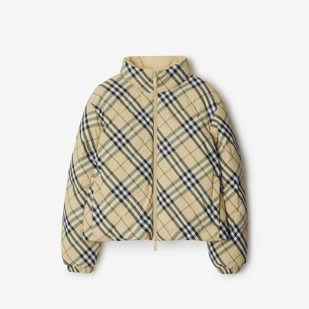 Burberry Reversible Check Puffer Jacket in Grain 80984881