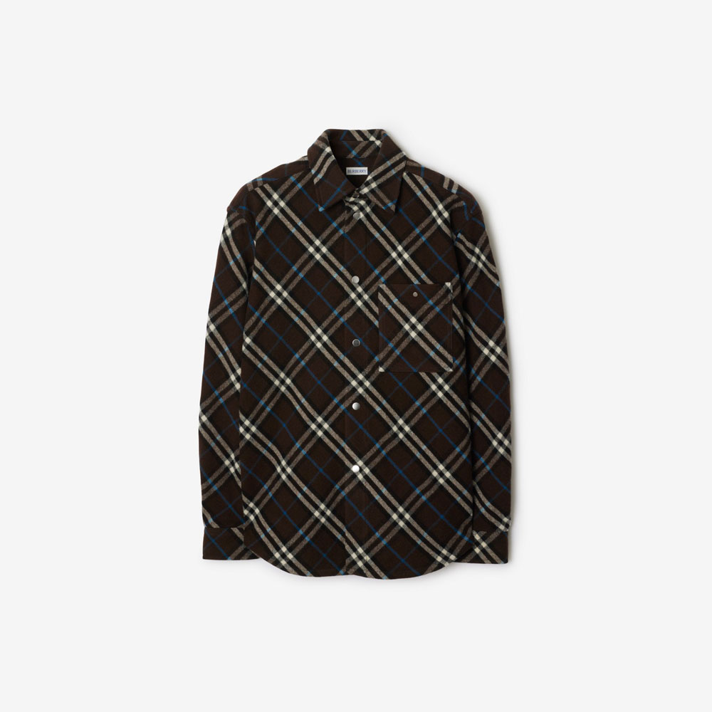 Burberry Check Wool Shirt in Snug 80992301