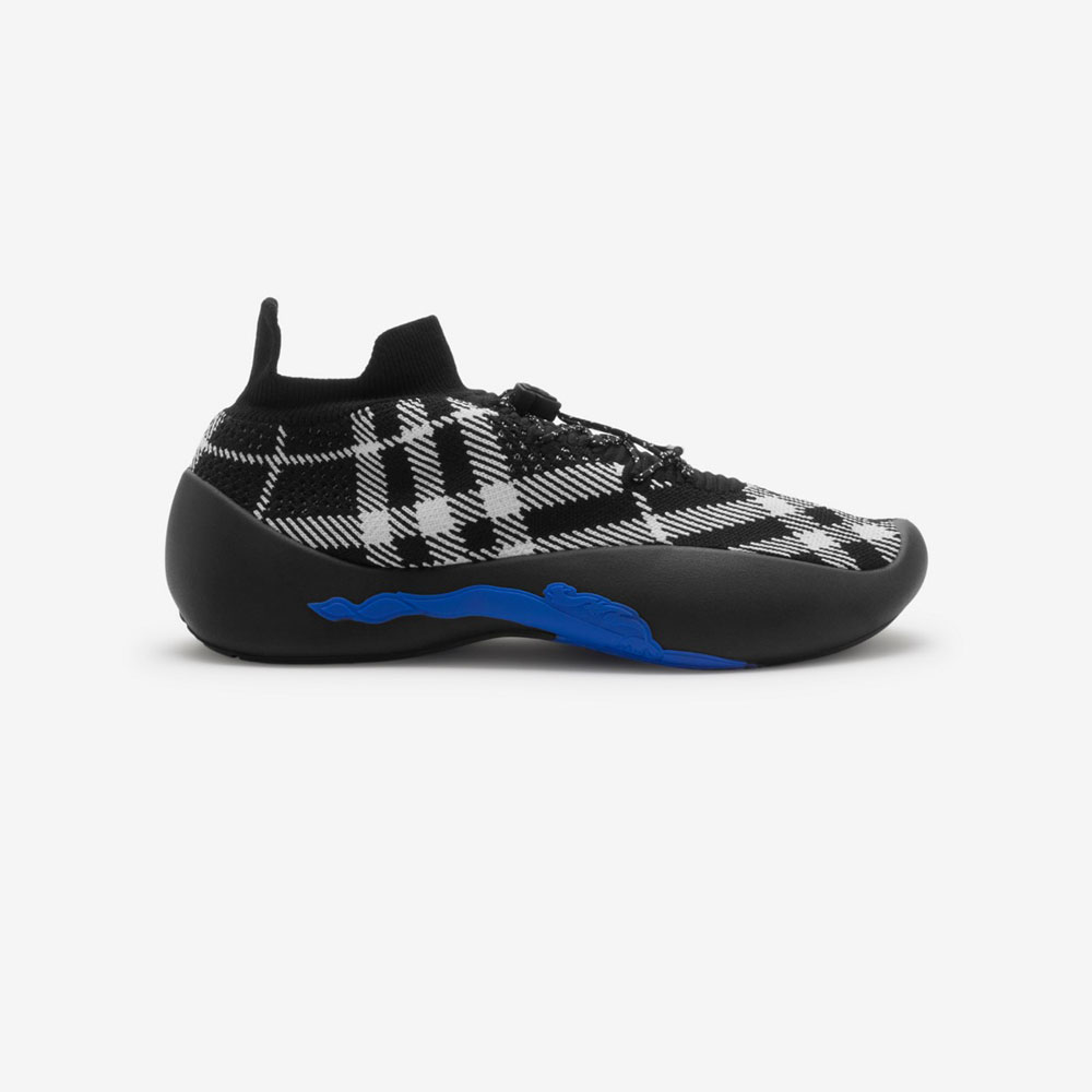 Burberry Check Knit Neptune Sneakers in Eclipse 80993281