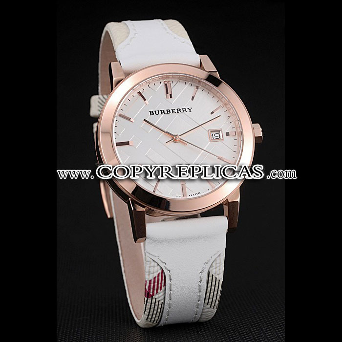 Burberry The City Classic Silver Dial White Bracelet BB5796 - Photo-2