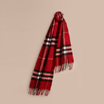 Burberry Classic Cashmere Scarf in Check Parade Red 39937421