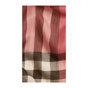 Burberry Lightweight Check Wool and Silk Scarf Blush Pink 39948351 - thumb-3