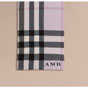 Burberry Lightweight Cashmere Scarf in Check in Dusty Lilac 39997071 - thumb-2
