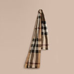 Burberry Lightweight Check Wool Cashmere Scarf Camel 40041961