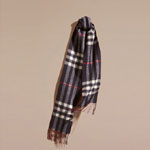 Burberry Slim Reversible Cashmere Scarf in Check Navy claret 40238951