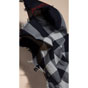 Burberry Check Wool Square Large Navy 40255301 - thumb-2