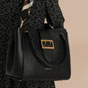 Burberry Medium Buckle Tote in Grainy Leather Black 40290221 - thumb-2