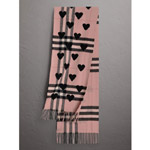 Burberry Classic Cashmere Scarf in Check and Hearts 40423821