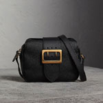Burberry Small Buckle Crossbody Bag in Leather in Black 40578041