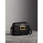 Burberry Small Buckle Crossbody Bag in Leather in Black 40578041 - thumb-4