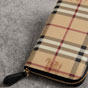 Burberry Haymarket Check and Leather Ziparound Wallet 40614811 - thumb-3