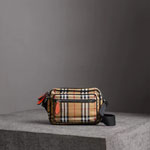 Burberry Vintage Check and Leather Crossbody Bag in Clementine 40743481