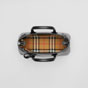 Burberry Small Banner in Leather and Vintage Check 40767481 - thumb-3